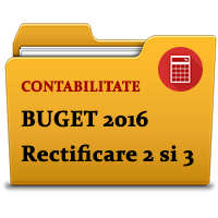 folder contabilitate buget 2016 rectificare 2 si 3